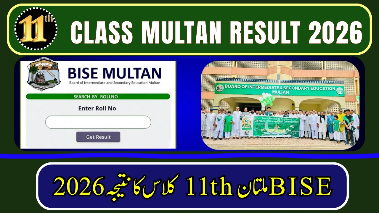 11th Class Result 2026 Multan Board – Check By Roll Number, SMS & Gazette